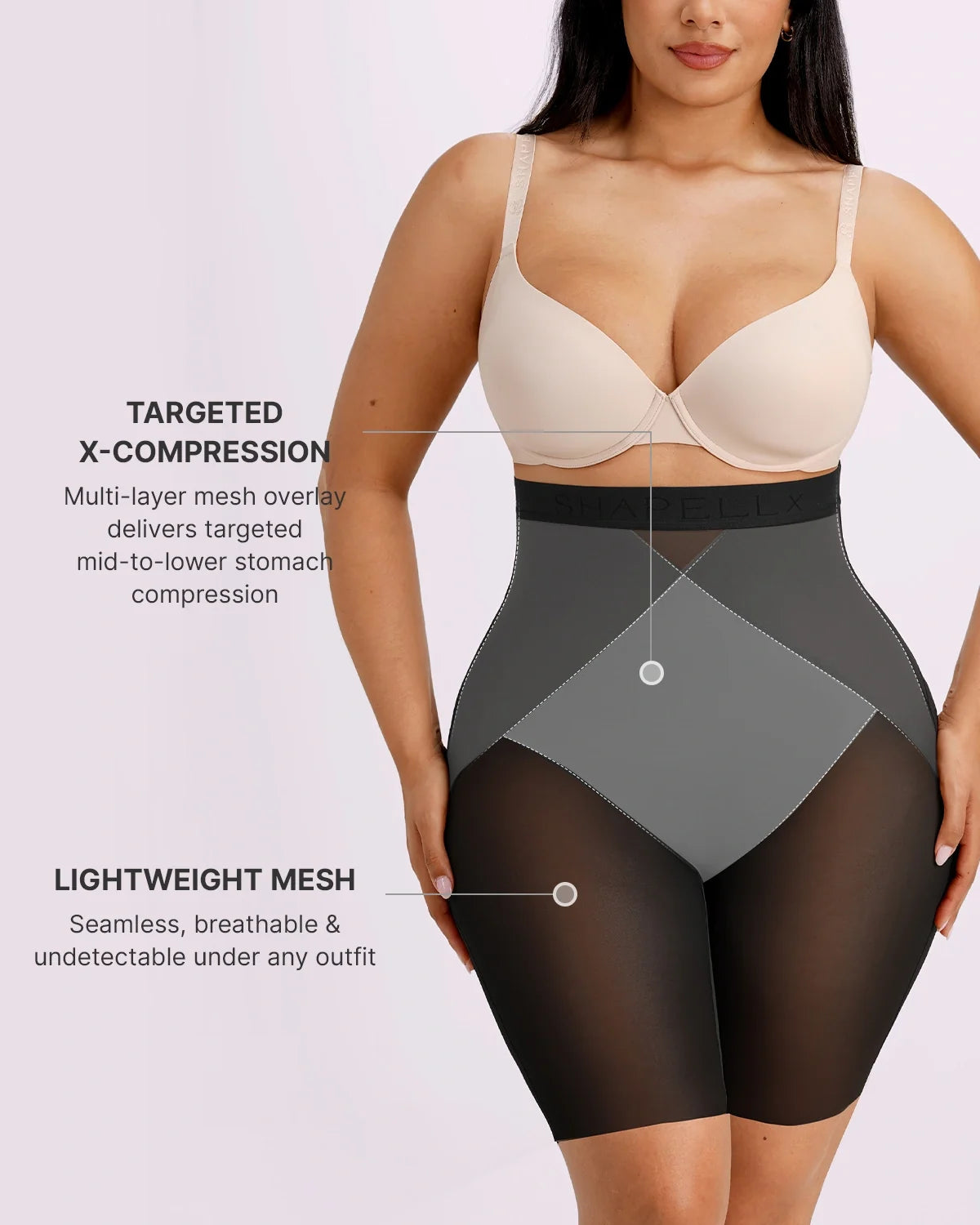 BOOT-YEAH™ MeshSmooth™ X-Compression High-Waisted Short