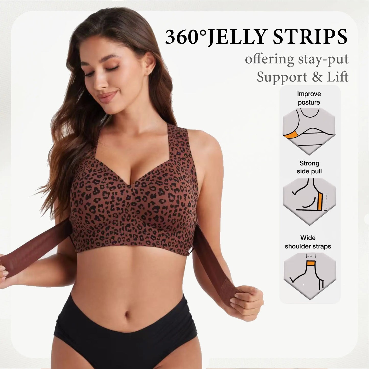 Leopard Print 360° Support Shaping Bra