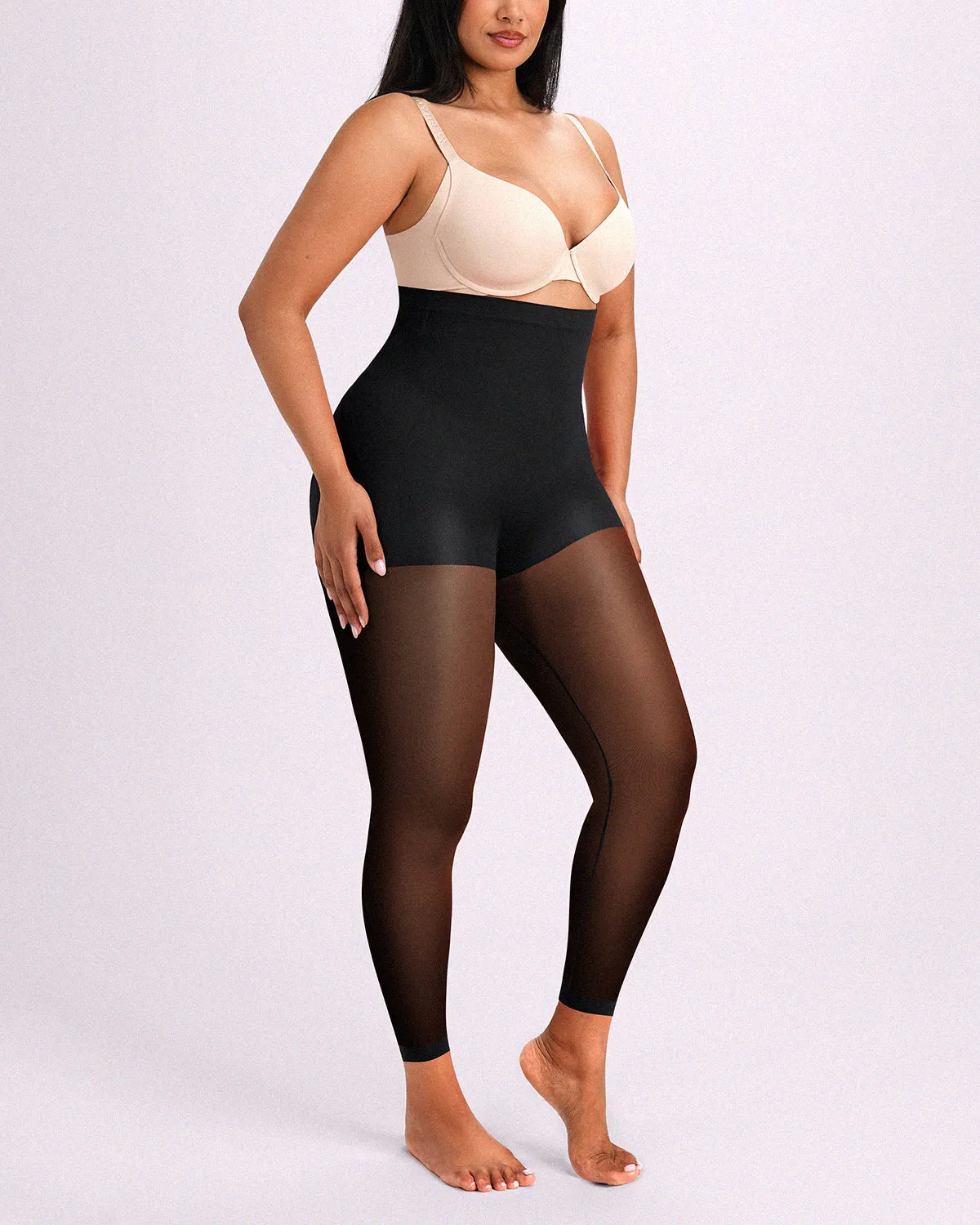MistWeave™ High-Waisted Sheer Shaping Tights
