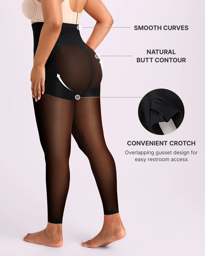 MistWeave™ High-Waisted Sheer Shaping Tights