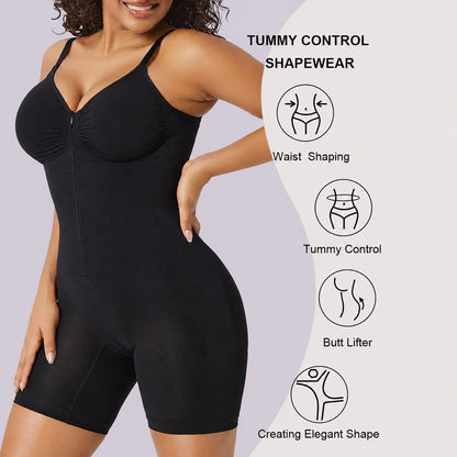 Tummy control bodysuit for women designed to smooth the waist hips and midsection